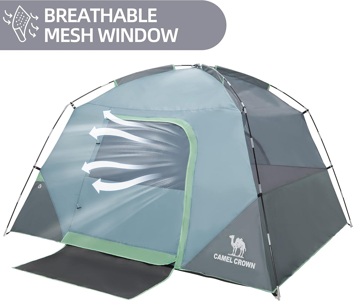 Tienda CAMEL CROWN Tents 4/6/8 Pers. Impermeables Rápido Montaje