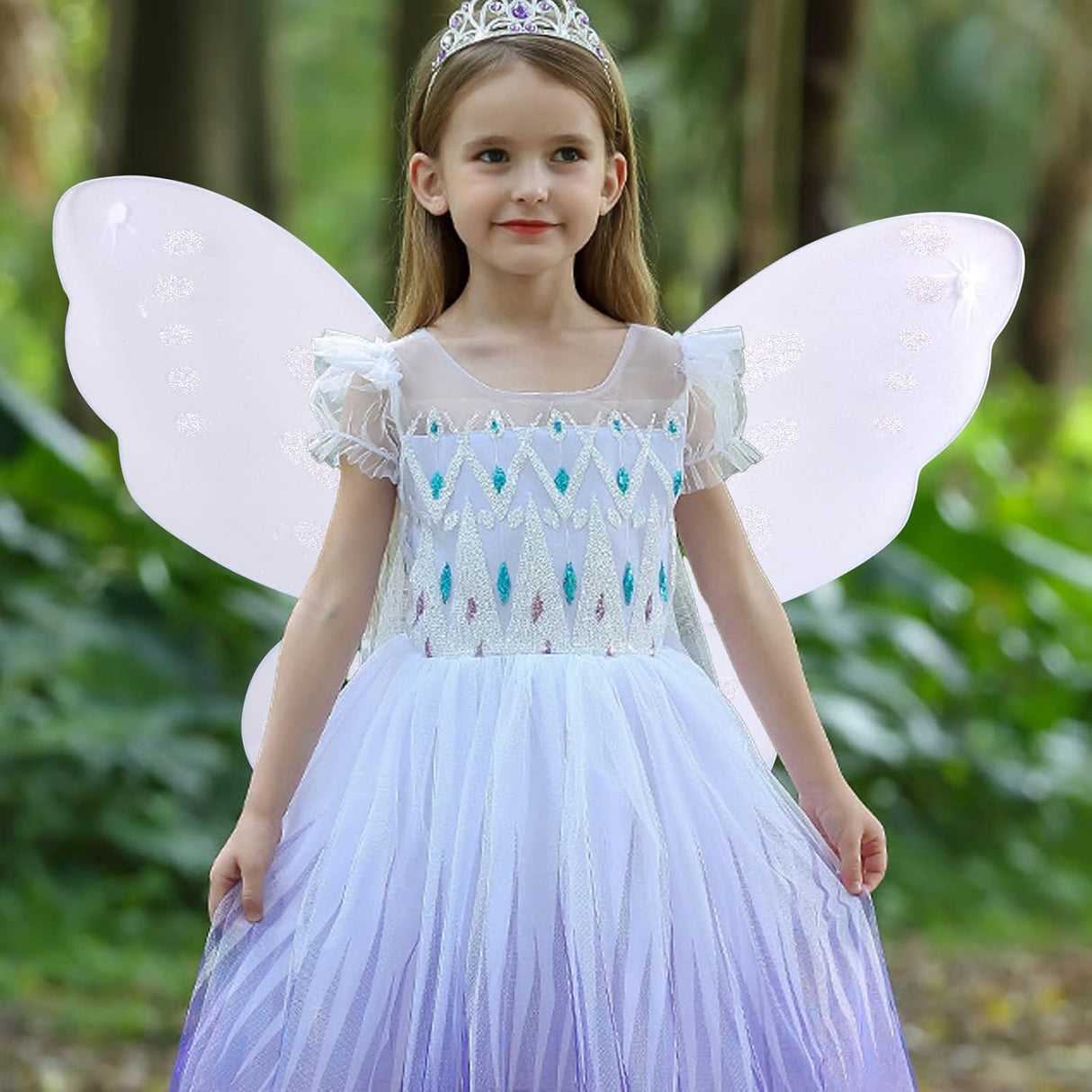 Disfraces de Alas de hada de mariposa blanca talla única