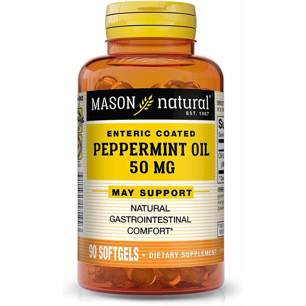 Suplemento Aceite de menta de 50 mg entérica 90 cáp