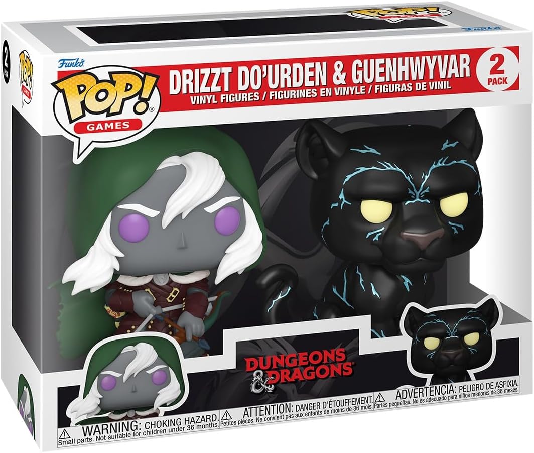 Funko Pop! D&D: Drizzt Do'Urden y Guenhwyvar - 2-Pack