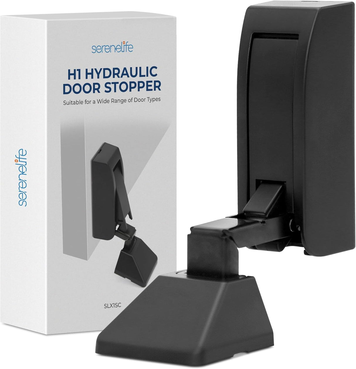 Tope hidráulico para puerta Serenelife, fácil instalación y silencioso