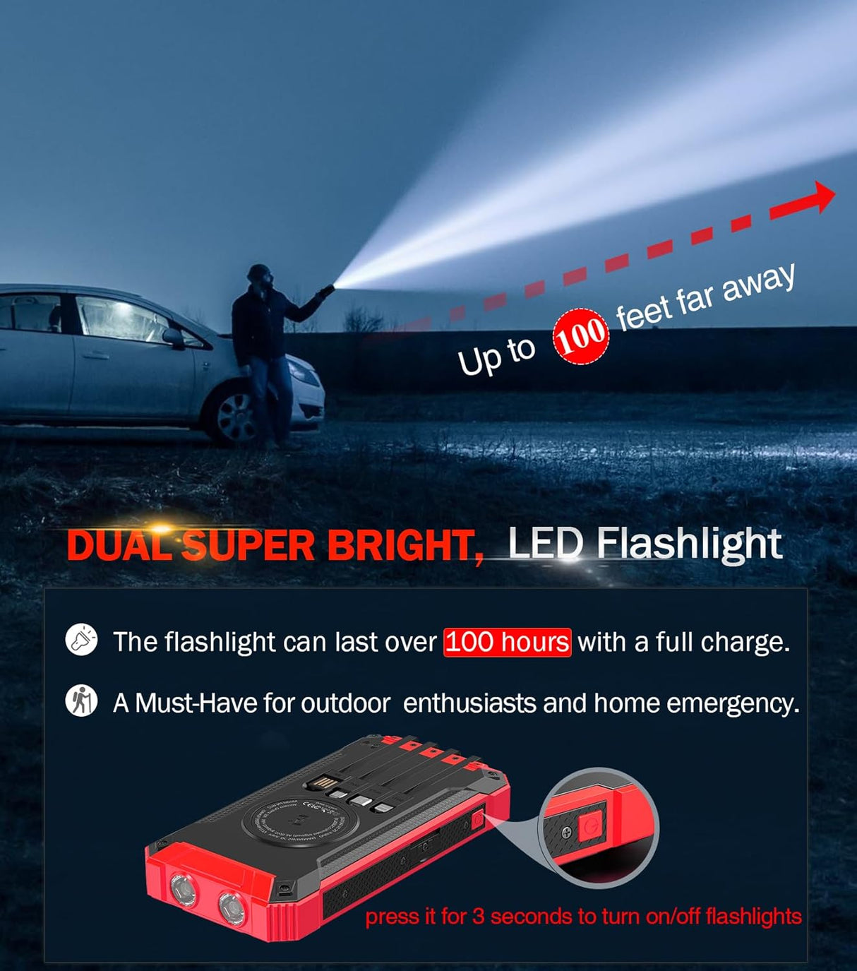 Power Bank GOODaaa 36000mAh Carga Inalámbrica y Solar