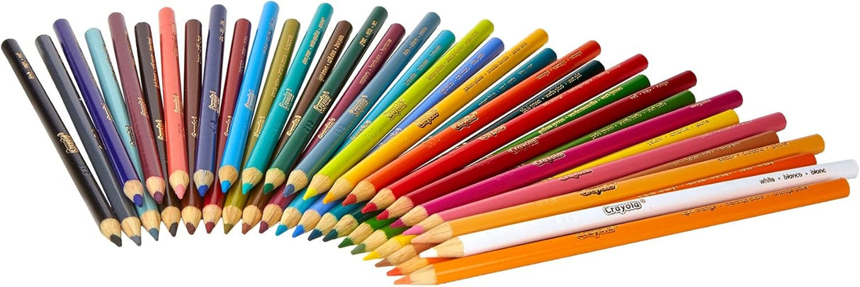 Crayola Juego de lápices de colores, suministros escolares, colores surtidos, 36 unidades, largo