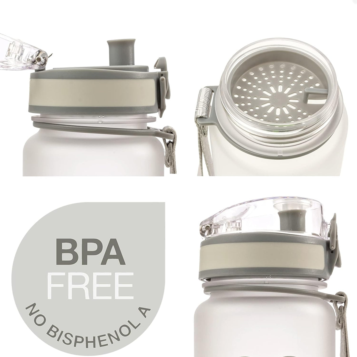 Embrava Best Sports Water Bottle - Botella de agua grande de 32 onzas, flujo rápido, tapa abatible a prueba de fugas con apertura de un clic, plástico no tóxico, sin BPA y ecológico, para hombres y mujeres