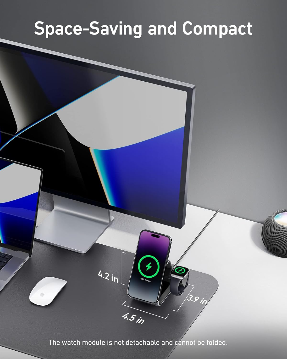 Cargador Anker 737 MagGo 3 en 1 de 15 W de carga rápida