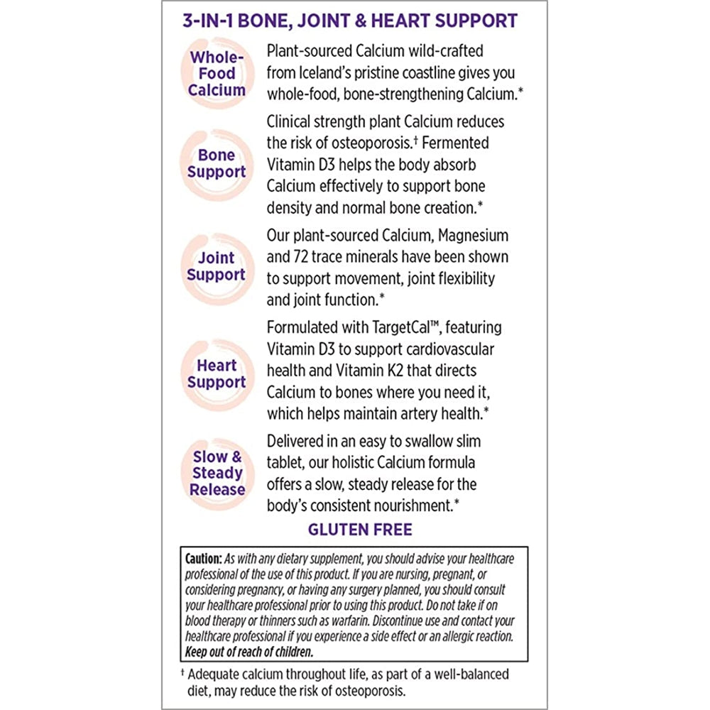 Suplementos Alimenticios de calcio vegetal orgánico