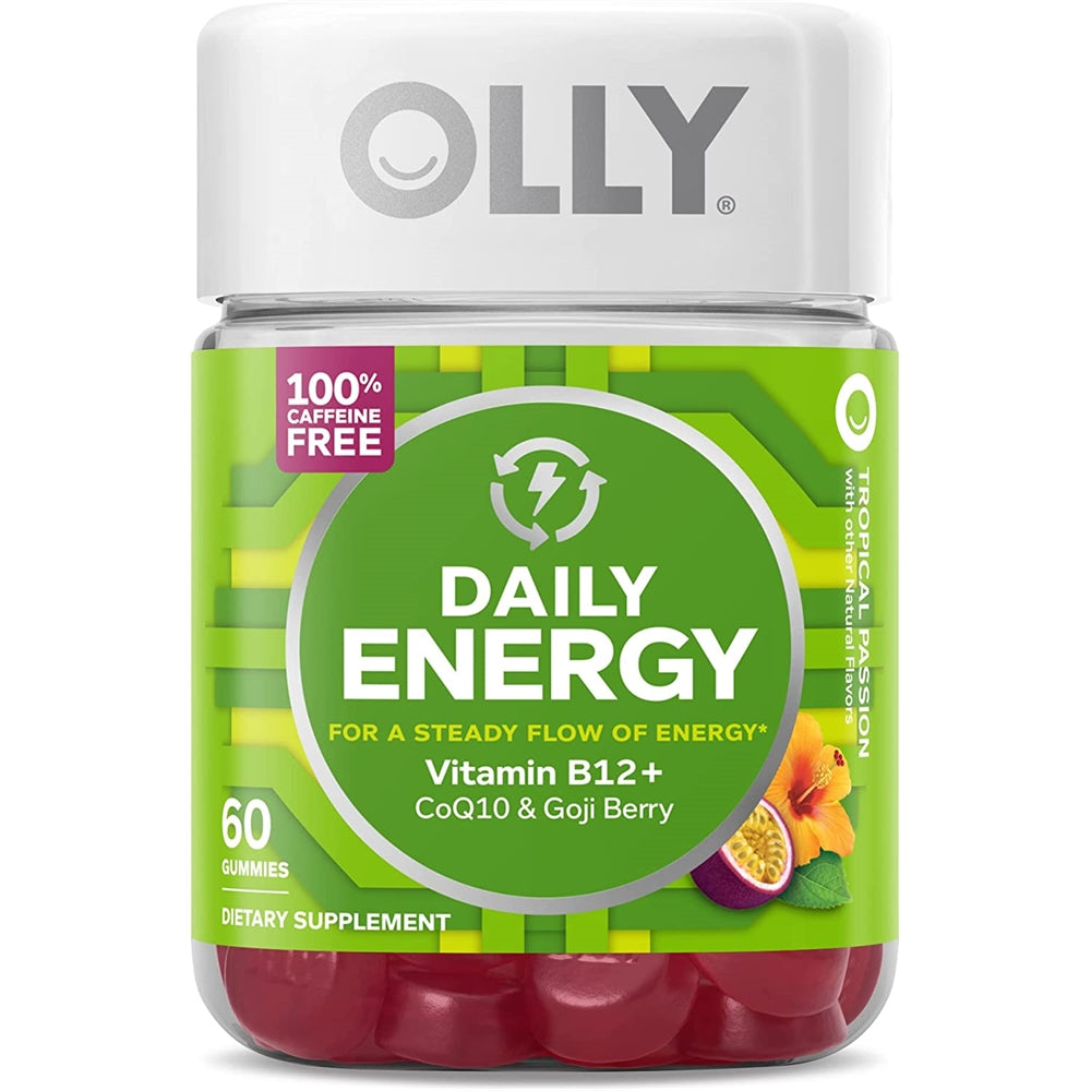 Suplementos Olly Daily Energy pasión tropical gomosos 60 un