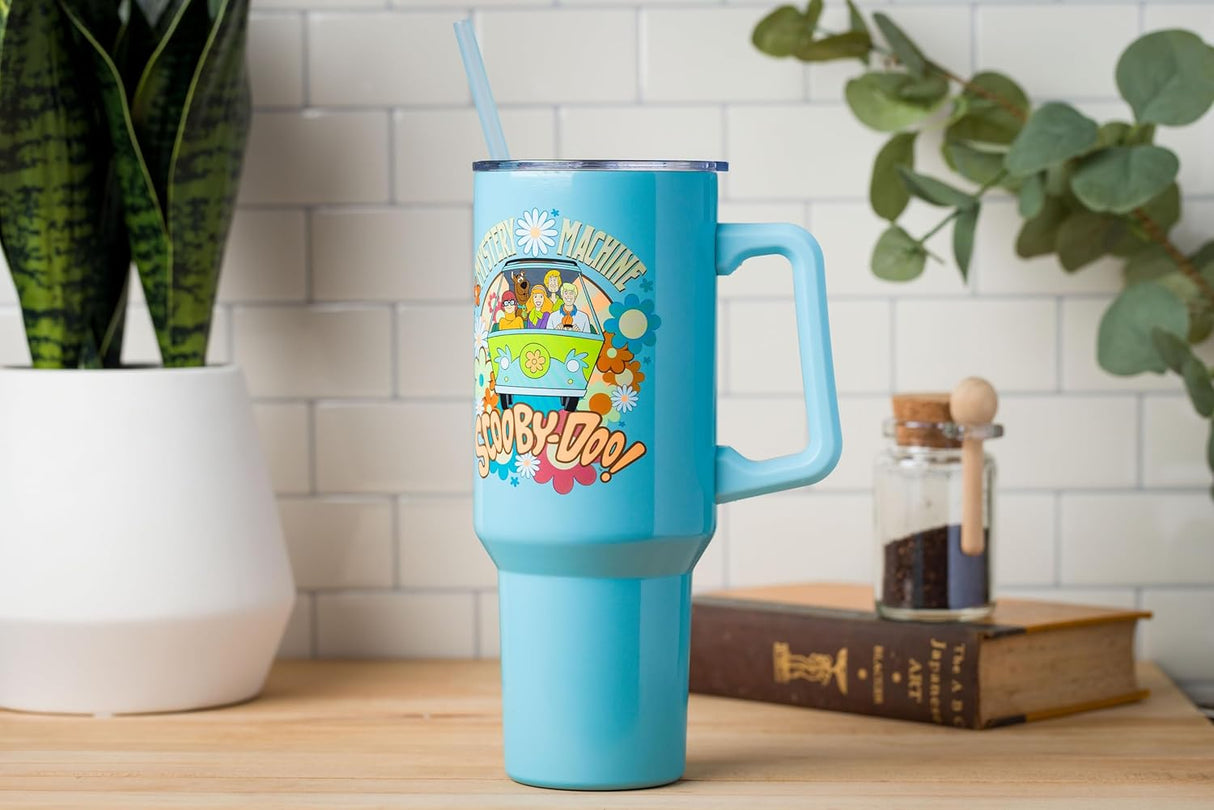 Taza de Acero Inoxidable Scooby Doo 40 oz con Asa y Popote