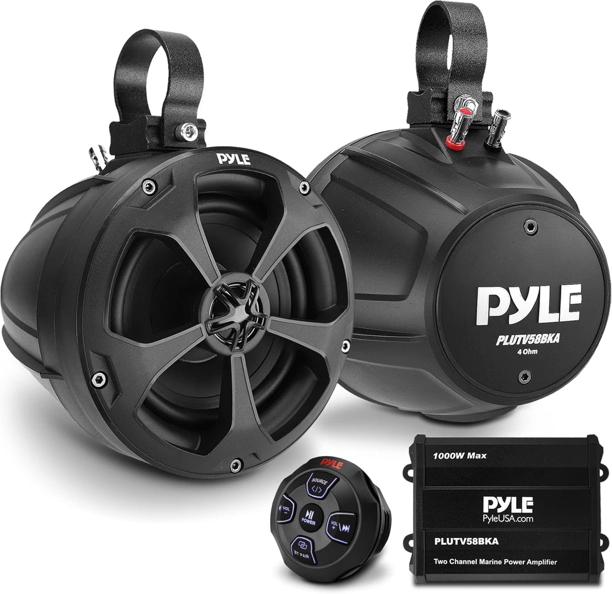 Parlantes todoterreno impermeables PYLE PLUTV58BKA