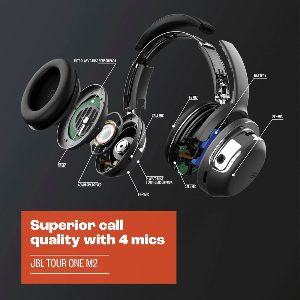 Auriculares JBL Tour One M2, Inalámbricos, Cancelación Ruido