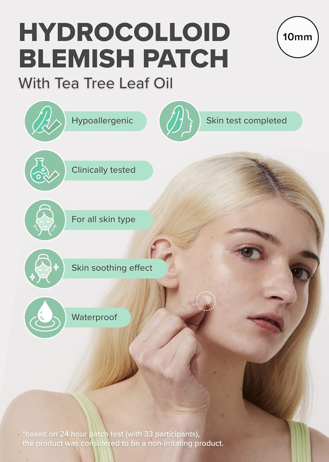 Parche Hidrocoloide para Acné con Árbol de Té, Timeout Blemish