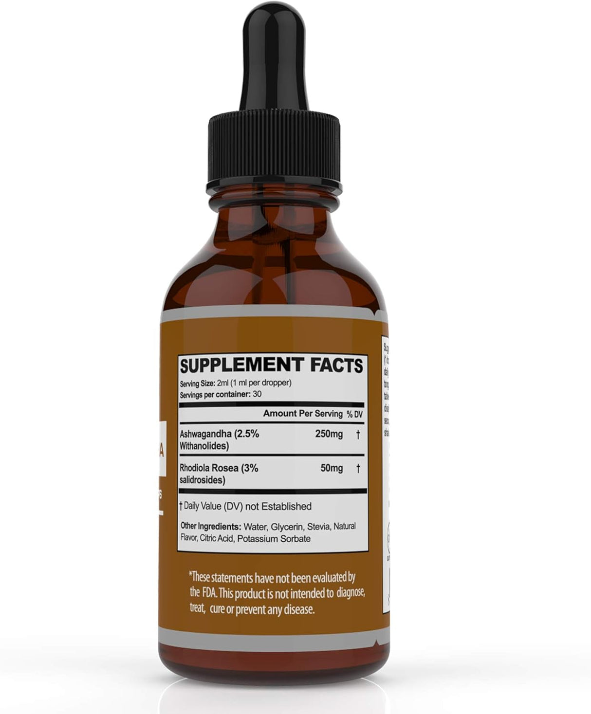 Suplemento Gotas de Ashwagandha Extracto de Ashwagandha 60ml