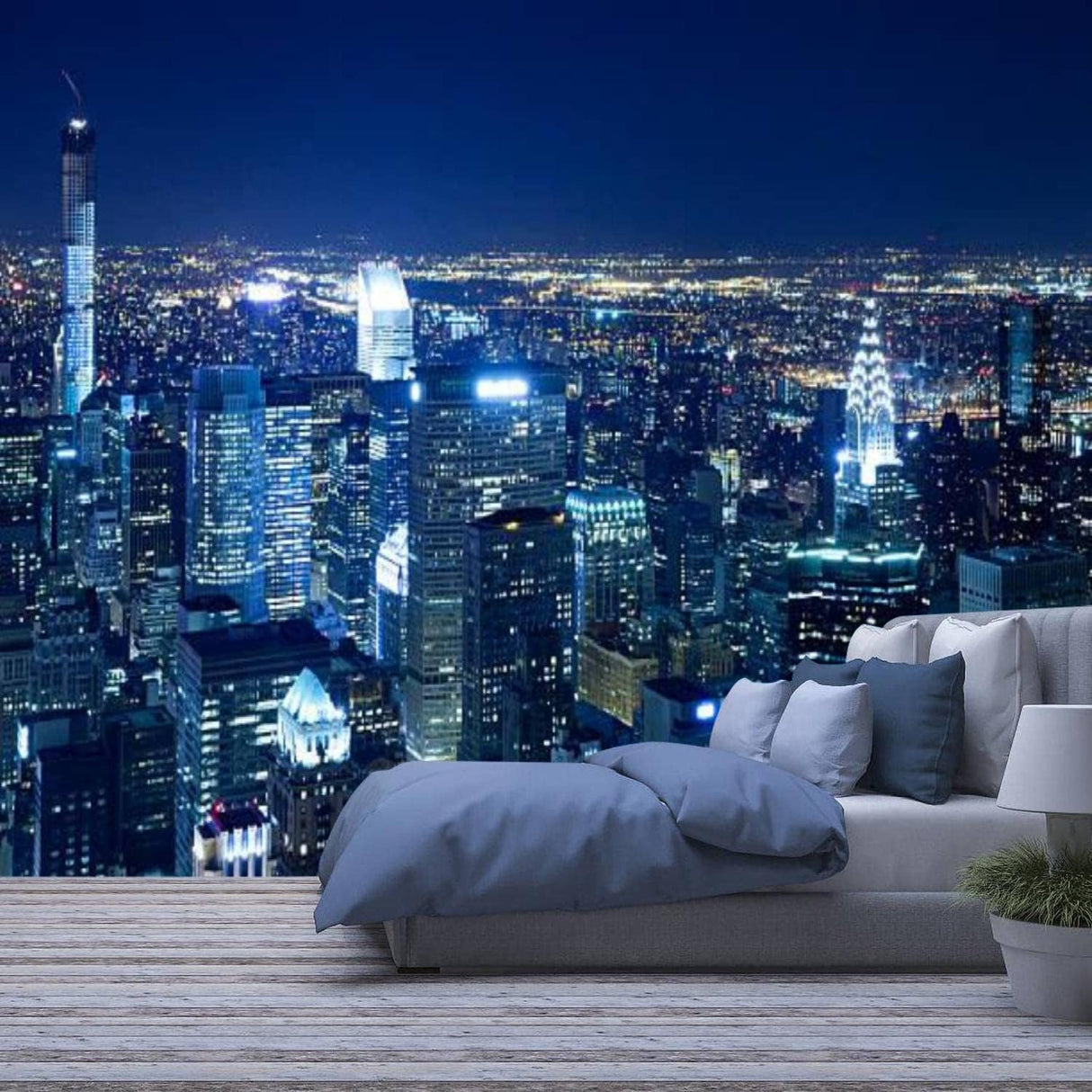 Papel Tapiz 3D Autoadhesivo Skyline de Nueva York 100''X144