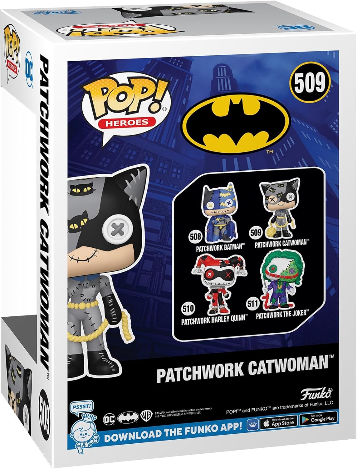 Figurita Funko Pop! Animación: Gata Patchwork, modelo Catwoman