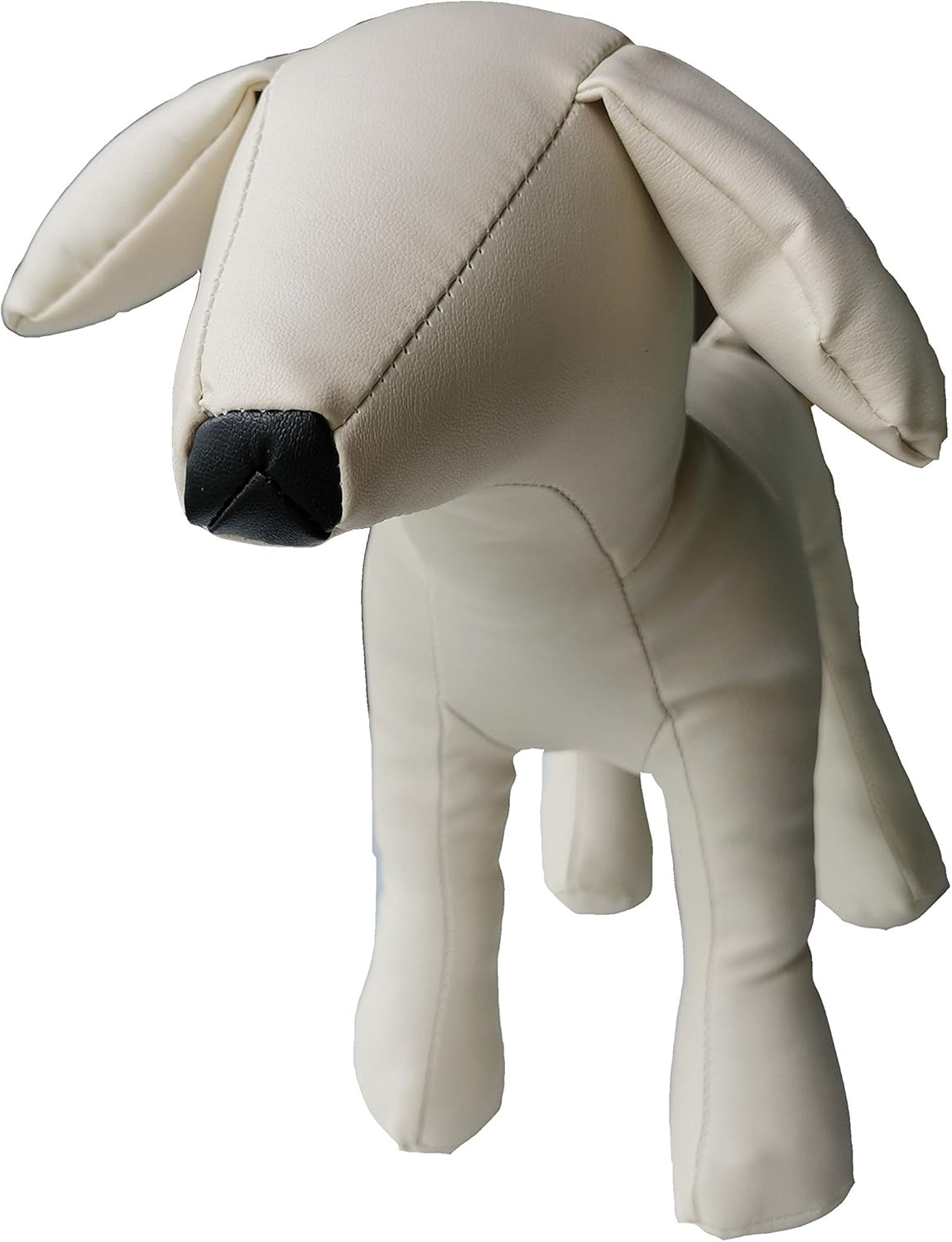 Maniquí de perro de cuero Vedem, tamaño S, modelo Sitting