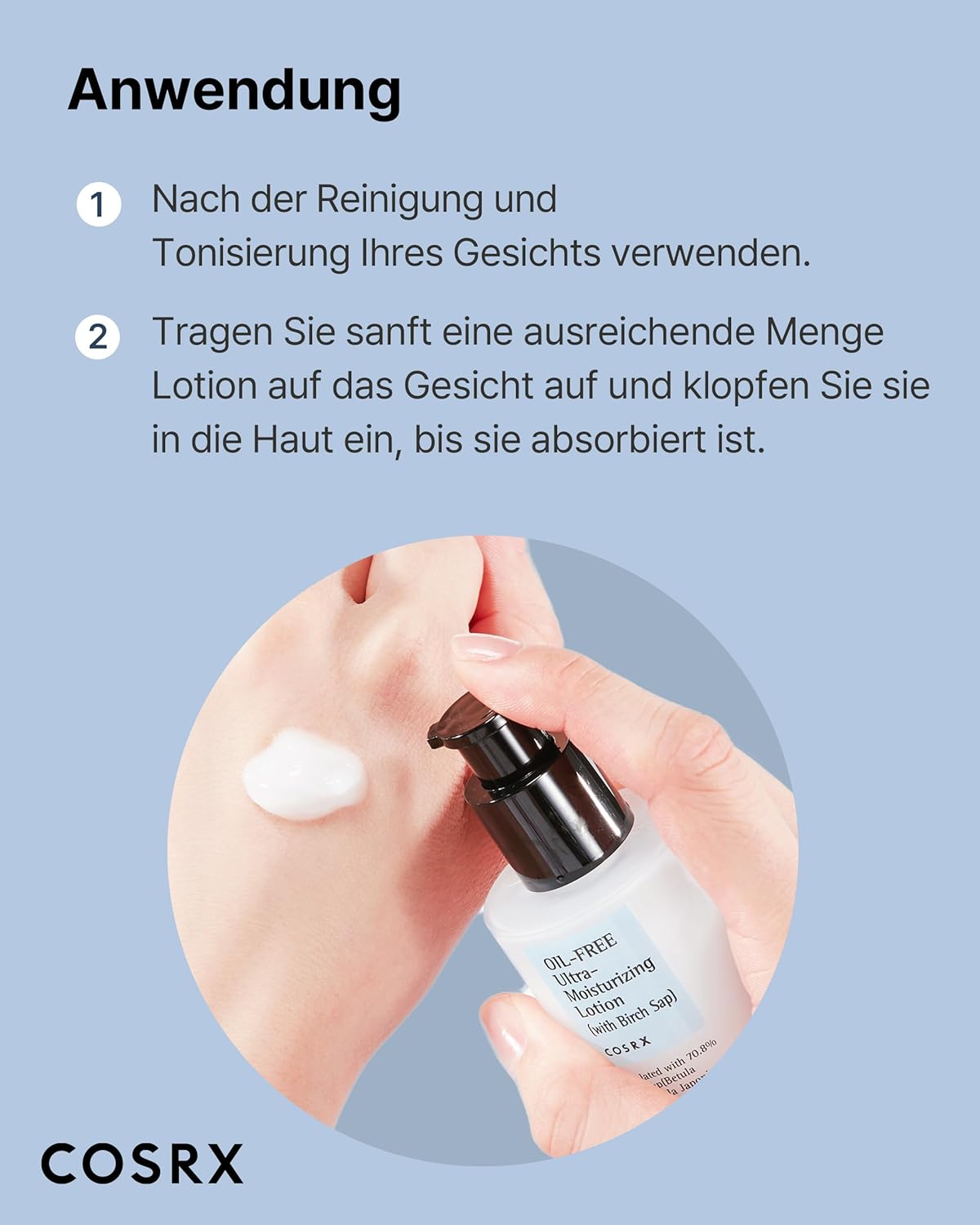 Loción hidratante libre de aceites de Cosrx