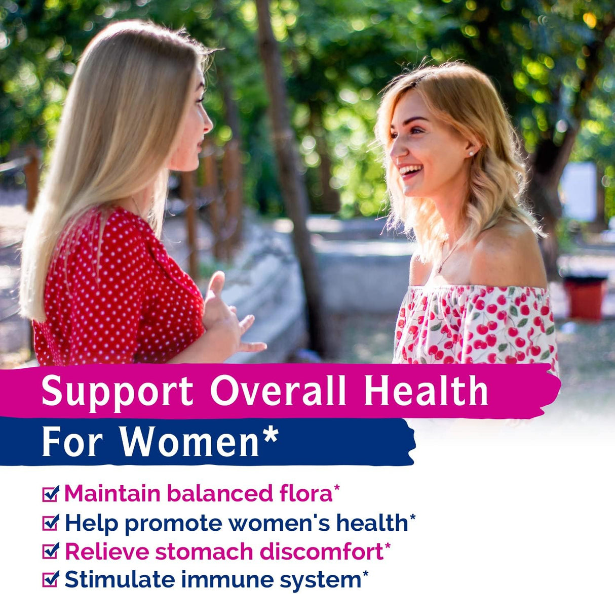 Probióticos para Mujeres con 32 Cepas y Arándano