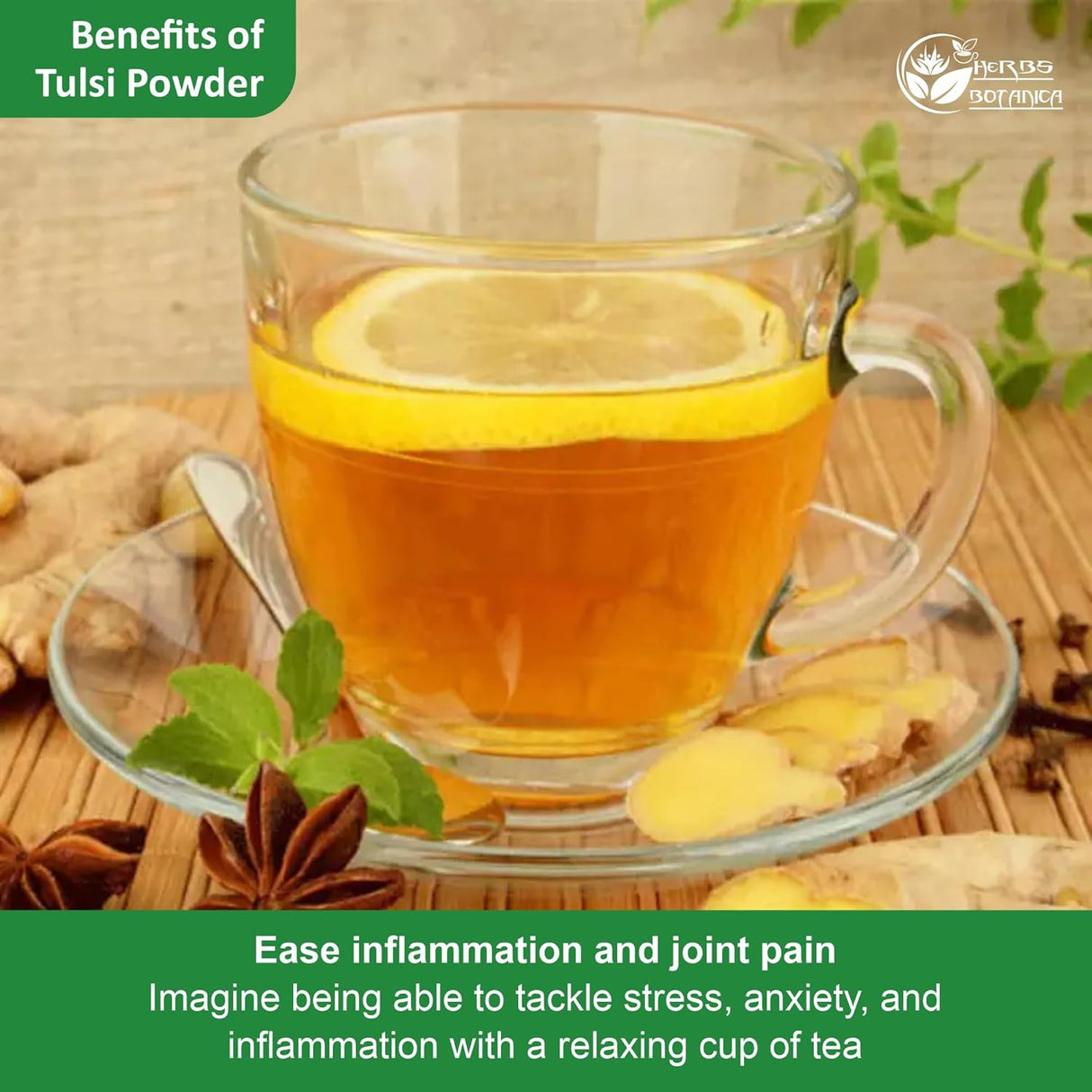 Polvo de Tulsi Orgánico Vitalidad y Bienestar - Ocimum Sanctum