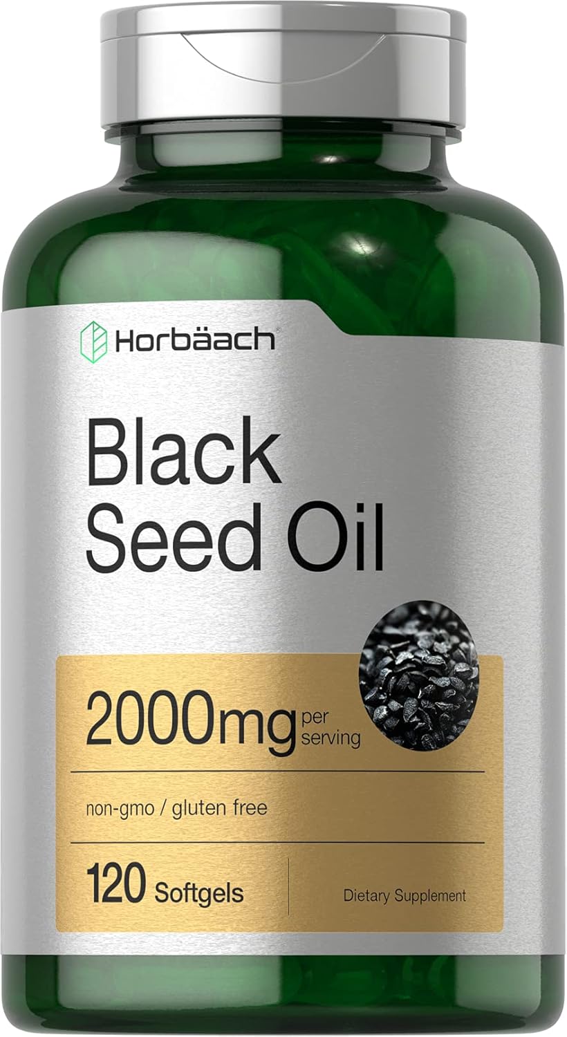 Aceite de Semilla Negra 2000mg | Horbäach | 120 Cápsulas Softgel