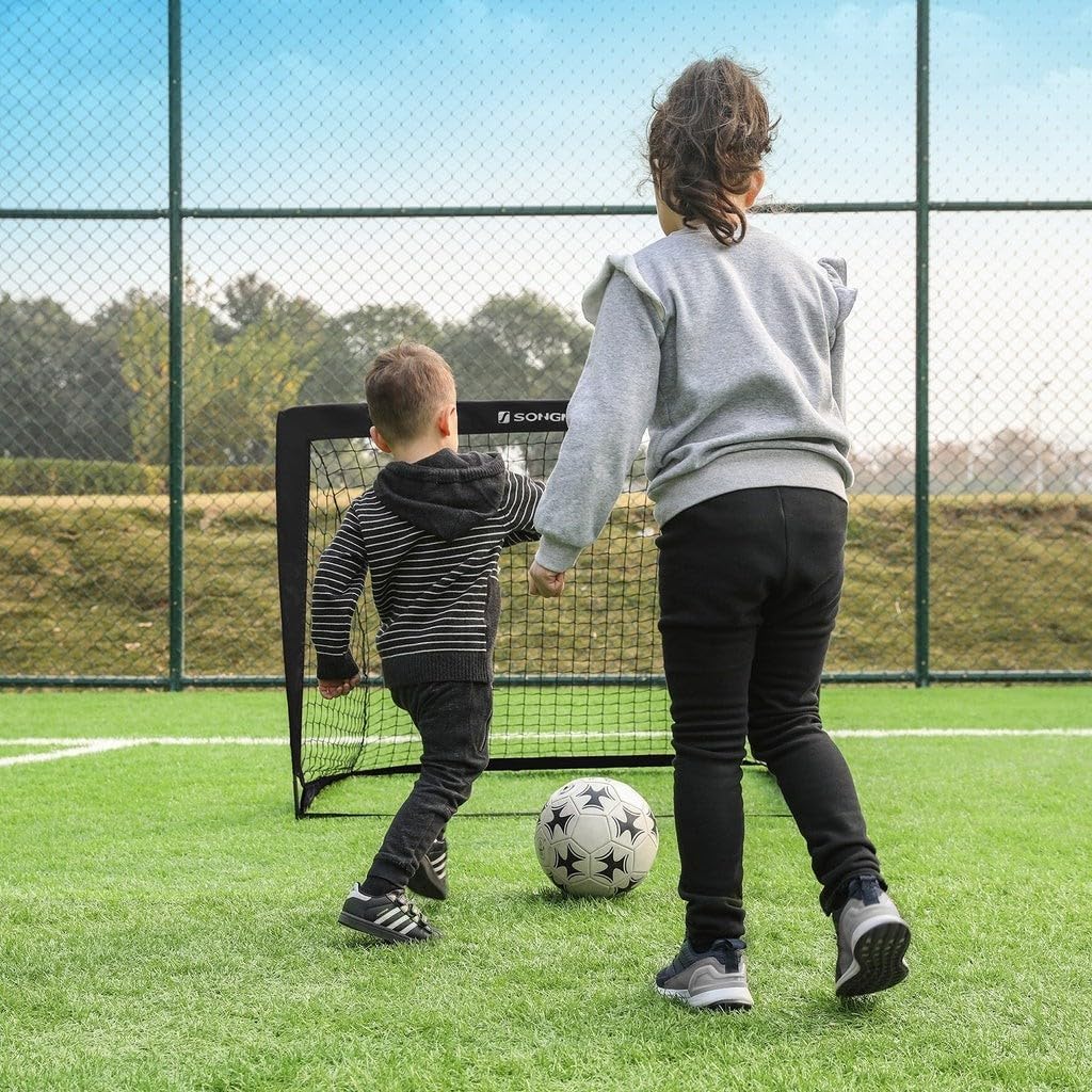 Porterias de futbol plegable para niños, juegos de patio