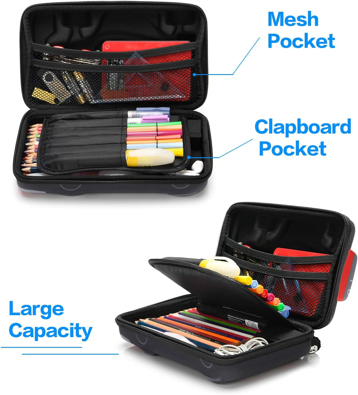 Rockpapa Estuche de Carreras Grande para Lapiceros, Caja de Almacenaje