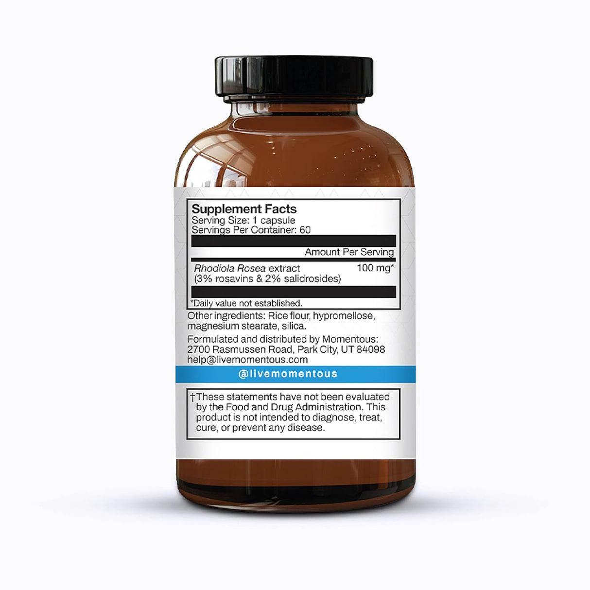 Suplementos Rhodiola Rosa 60 porciones Reduce la fatiga