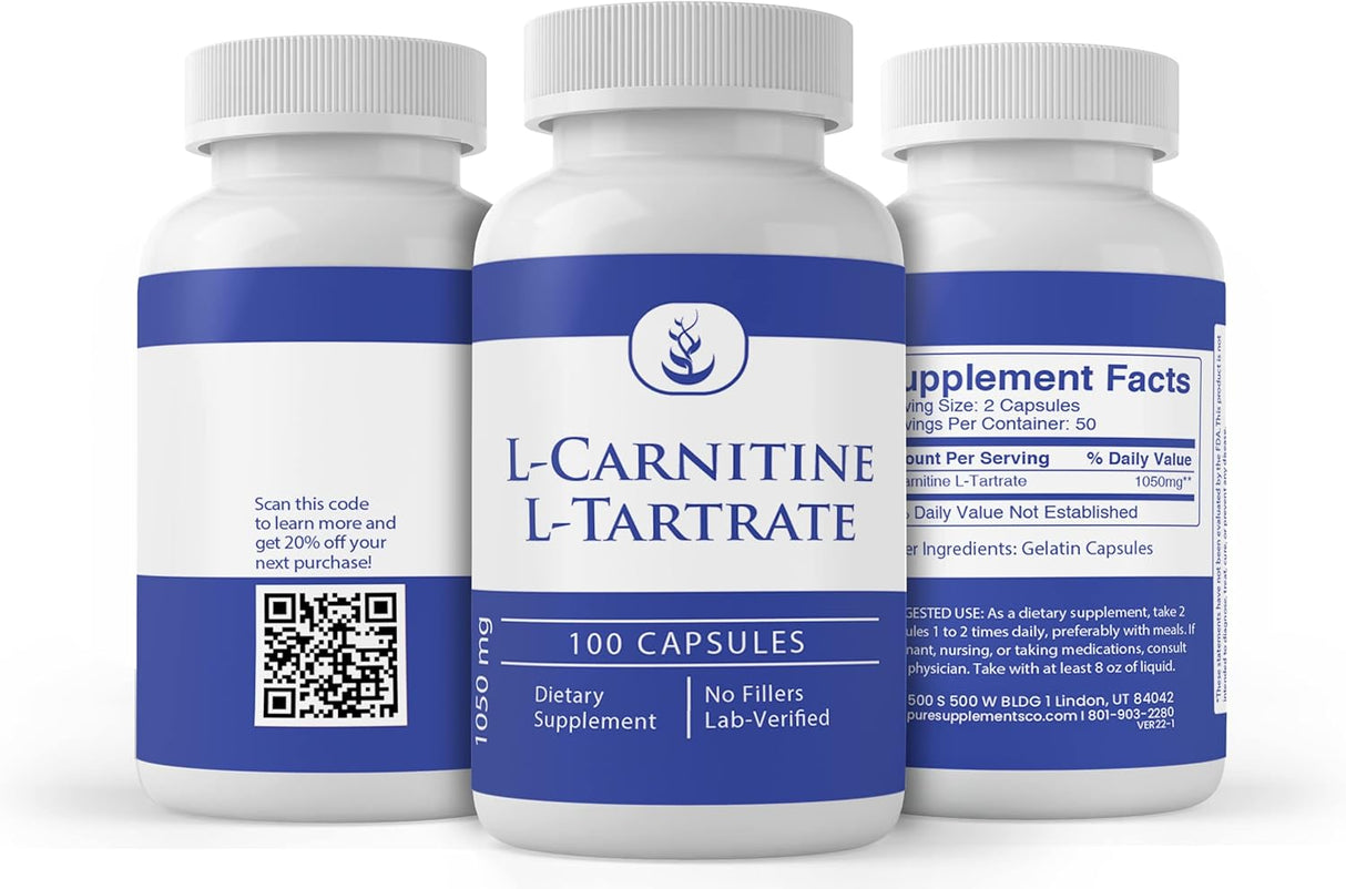 Suplementos Alimenticios L-Carnitine Tartrate sin magnesio