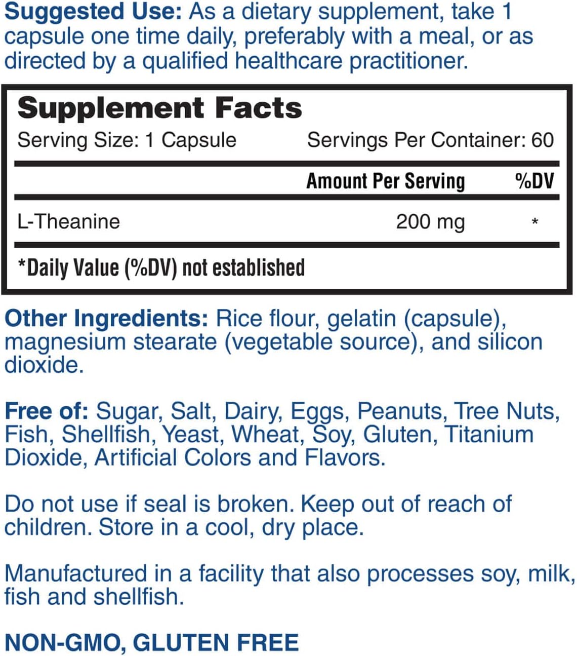 Apoya la calma y la relajación 60 Cápsulas DORADO NUTRITION