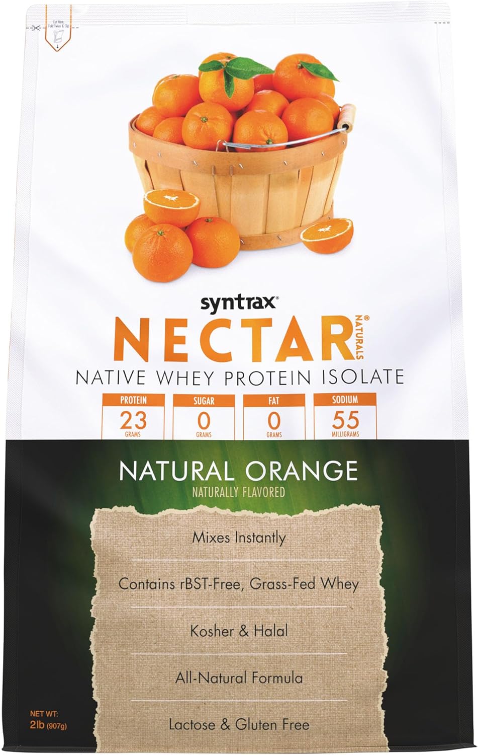 Nectar Naturals Proteína de Suero Natural, 2 lbs
