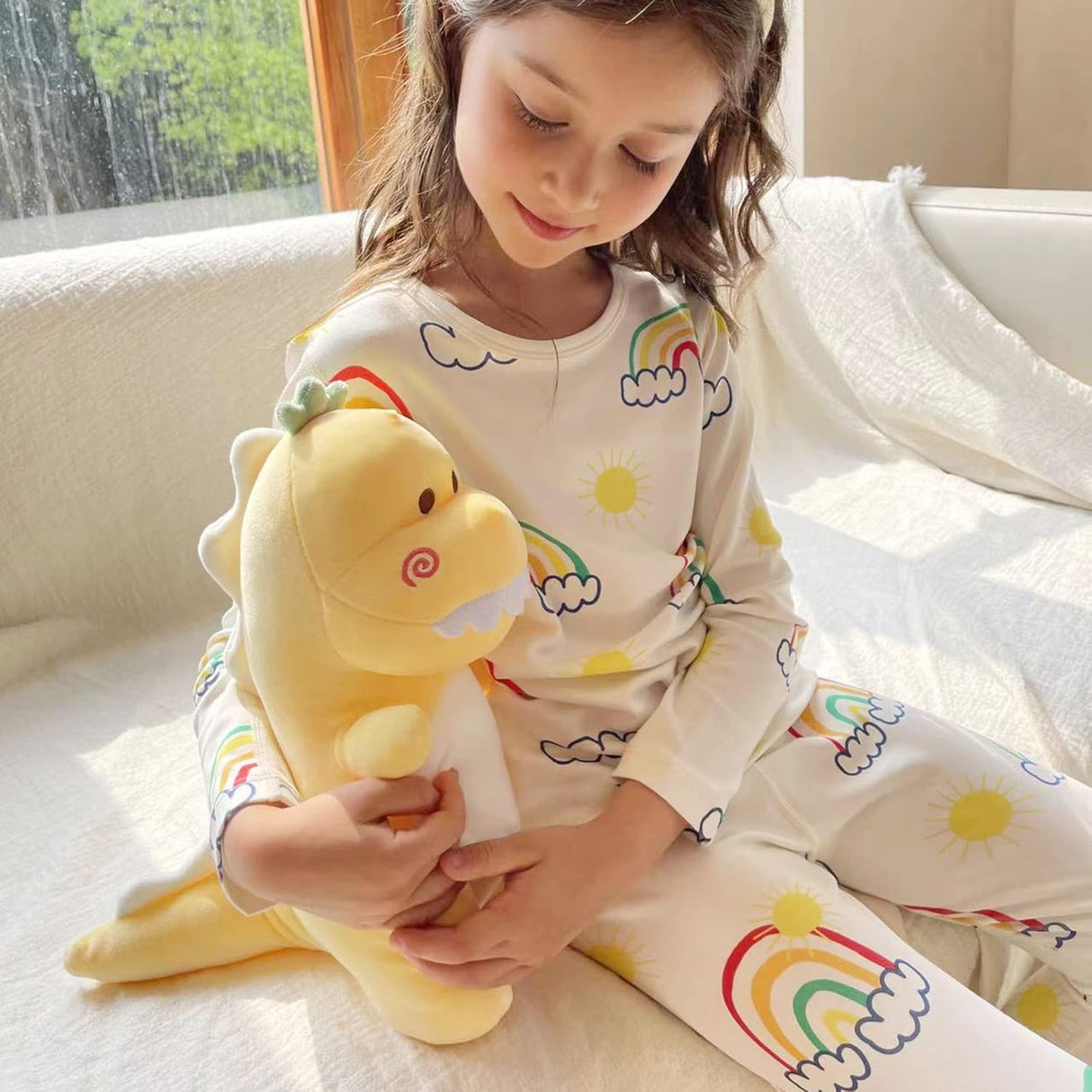 Lindo peluche de dinosaurio super suave para niños