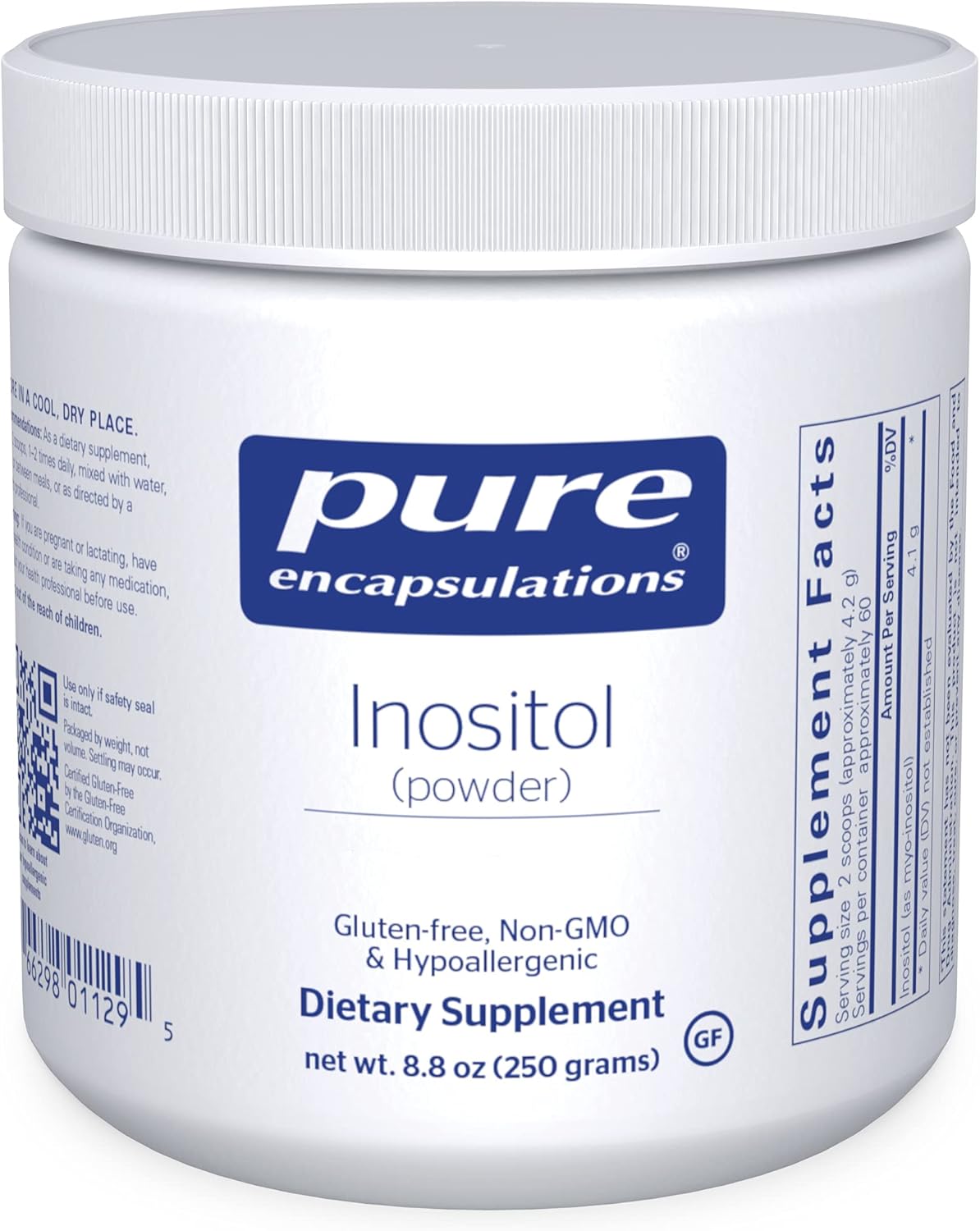 Suplemento Inositol (polvo) para apoyar la energía 8.8 oz