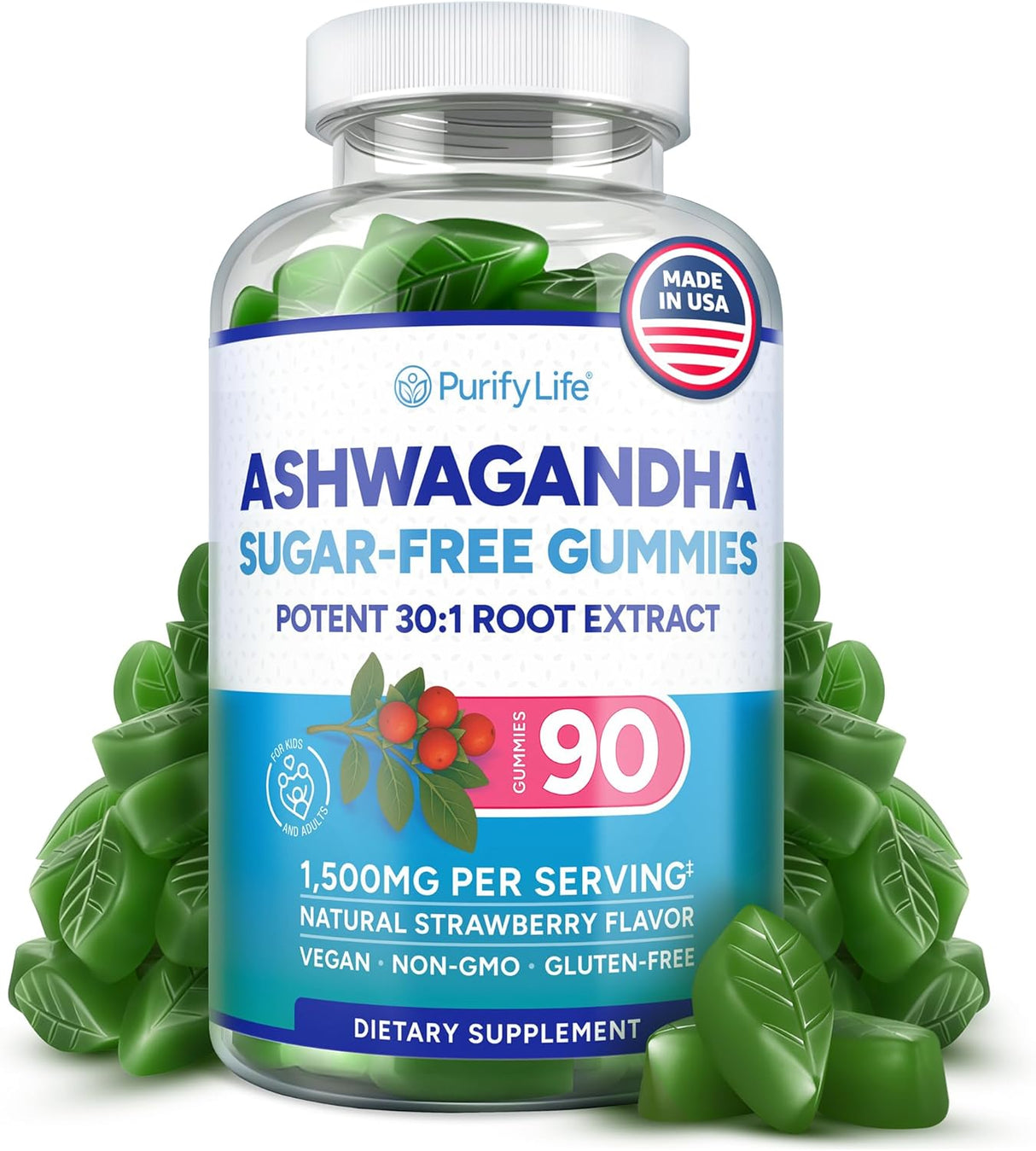 Gomitas de Ashwagandha Max Fuerza 750mg 90ct