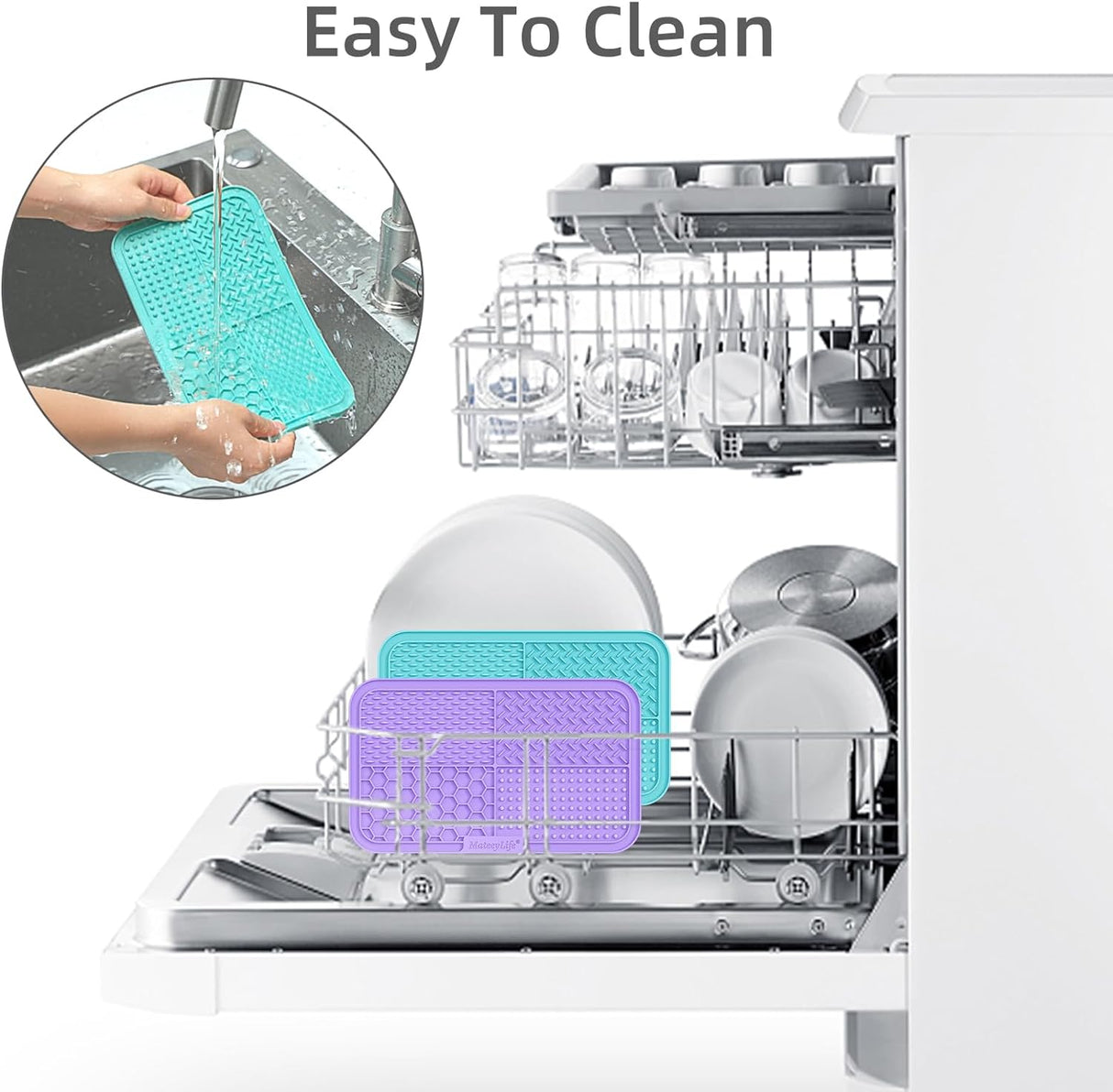 2 comederos grandes para lamer perros para aliviar ansiedad