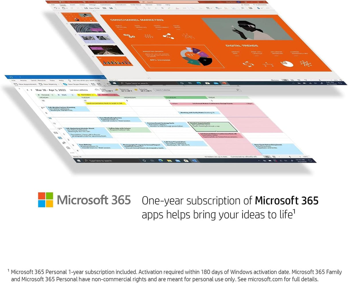 Laptop HP 14 HD, Intel Quad-Core, 8GB RAM, 576GB Almacenamiento