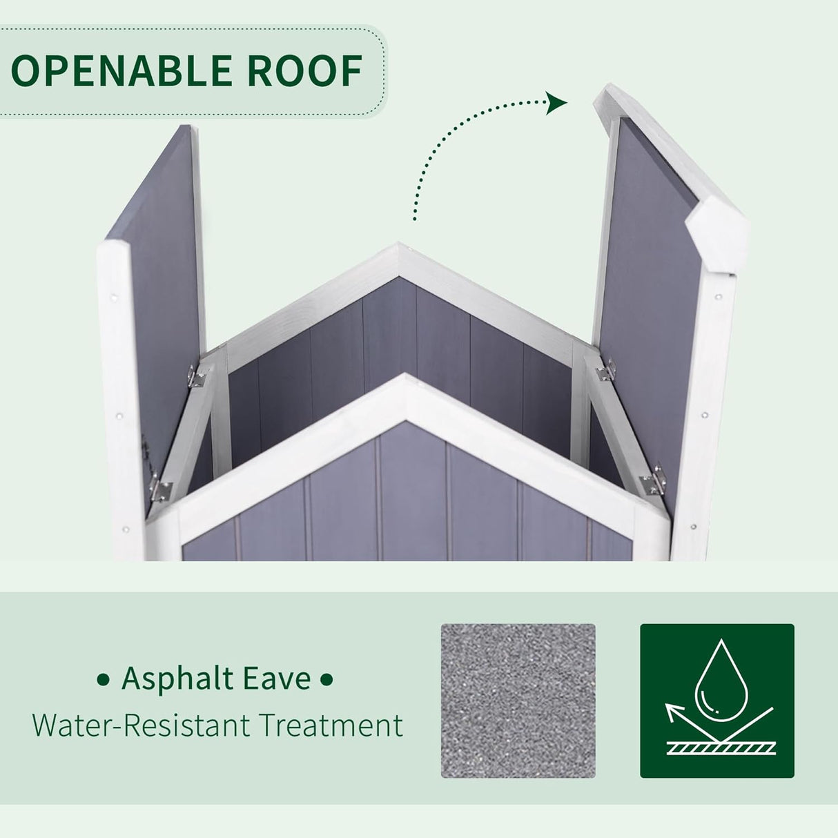 Casa para Gatos GEGURI, Refugio de Madera Dos Pisos, Modelo 2023