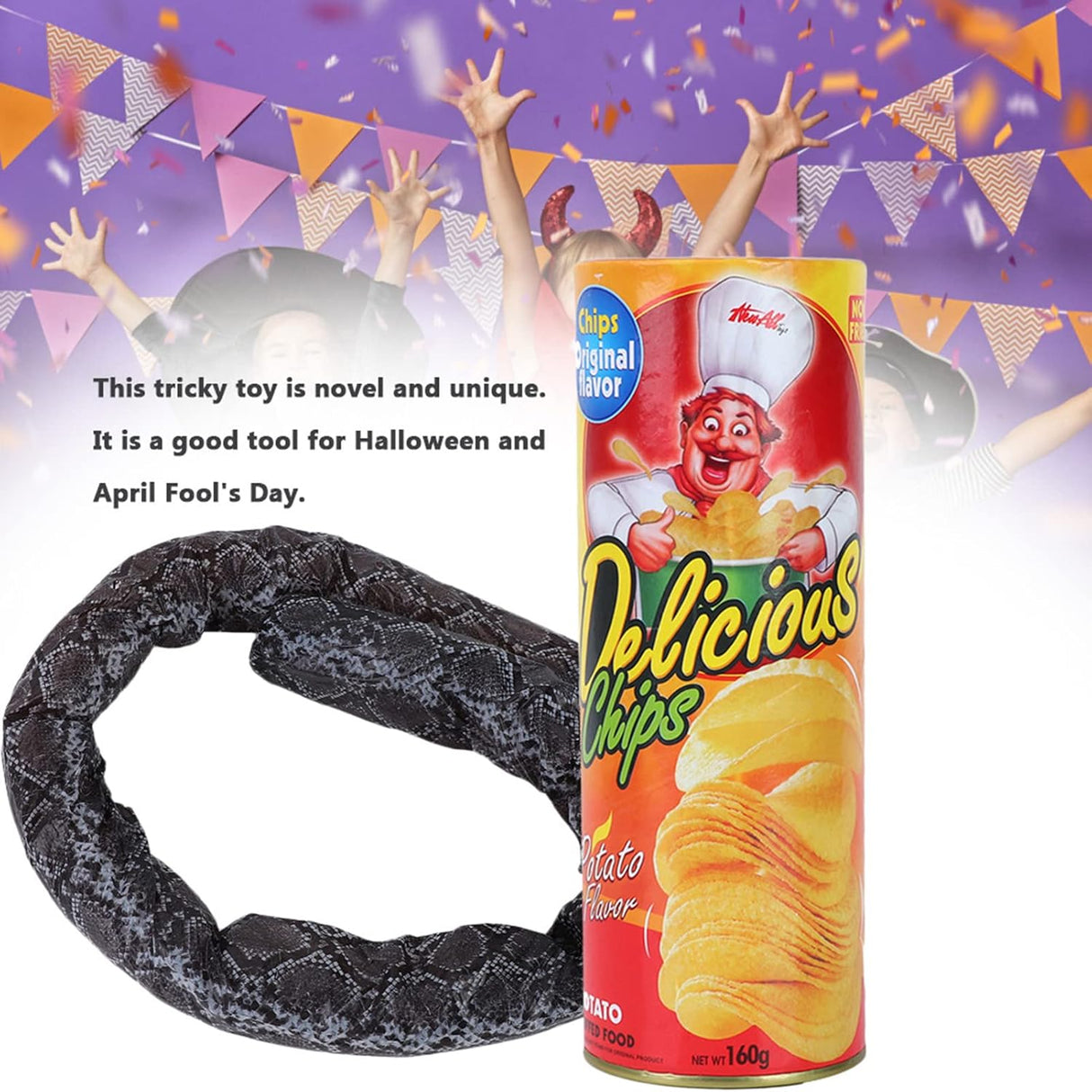 Juguete Tricky Toys, Serpiente Mágica en Lata, Sorpresa Divertida