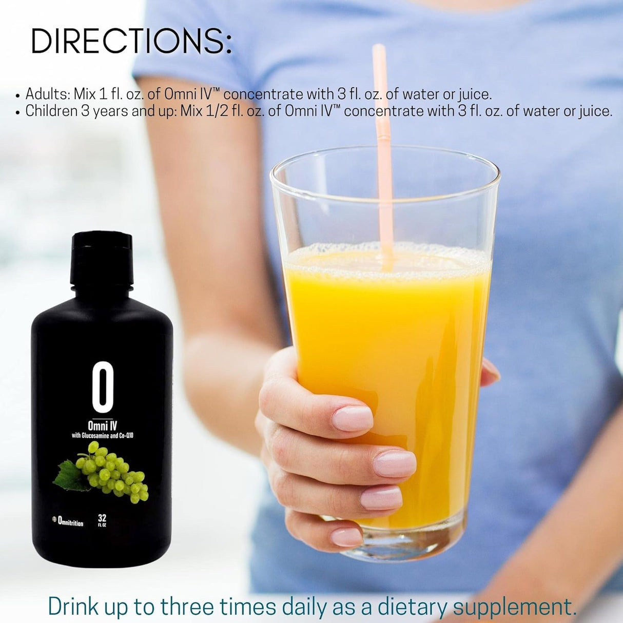 Omni Drop Program Bundle *GET Started Pack* (Incluye: Omni Drops w/Program Guide, Omni IV w/Glucosamine, OmniTrim Nite Lite)