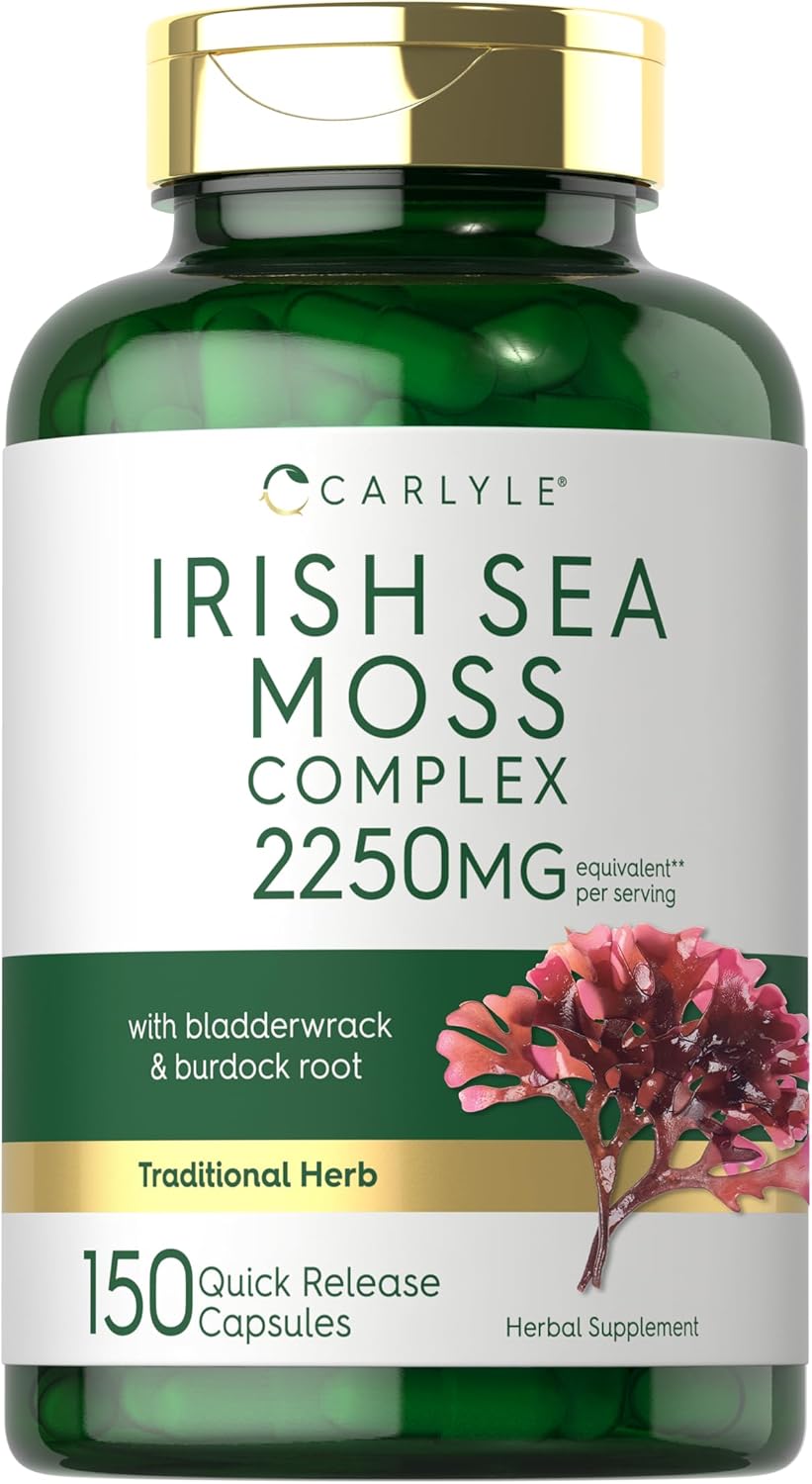 Carlyle Cápsulas Irish Sea Moss 2250mg 150u Non-GMO