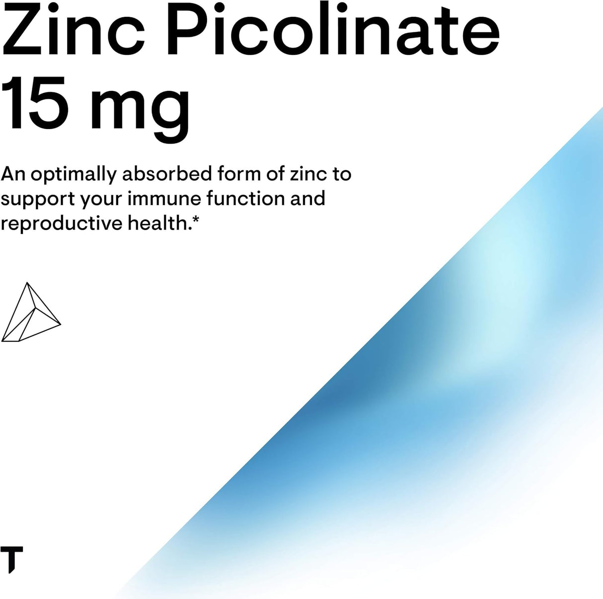 Suplementos Picolinato de zinc de 15 mg altamente absorbible