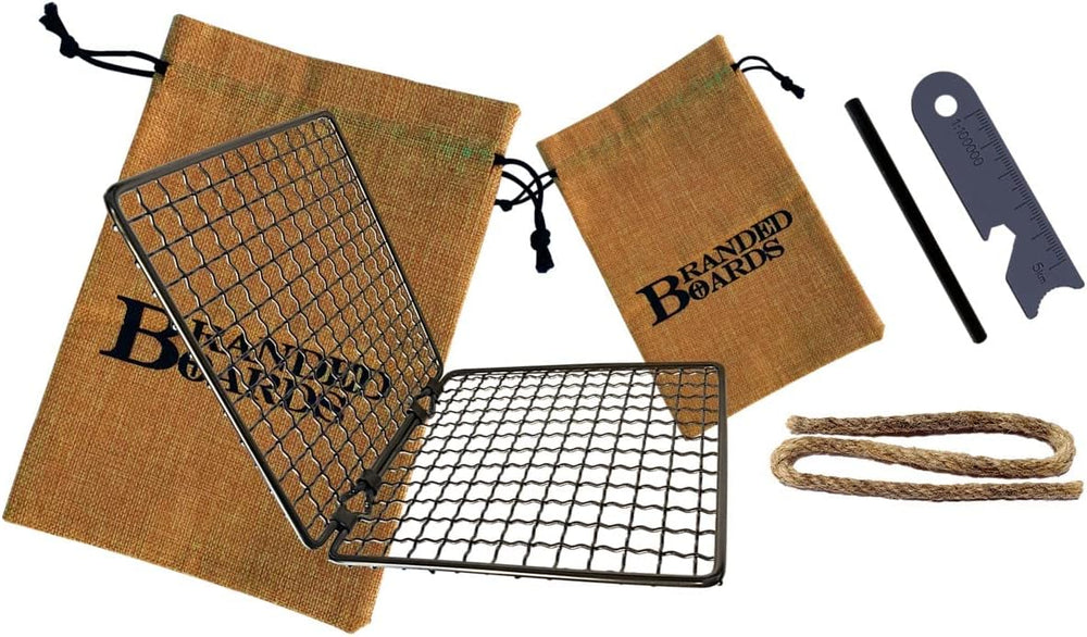 Parrilla de BBQ portátil, tabla de cortar, kit de encendido