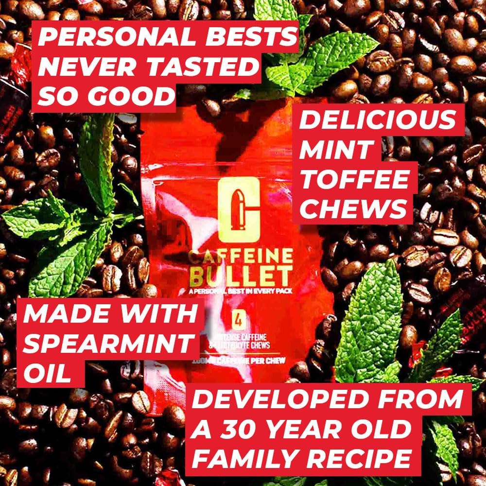Caffeine Bullet Mint Energía Chews Sport Science 80u