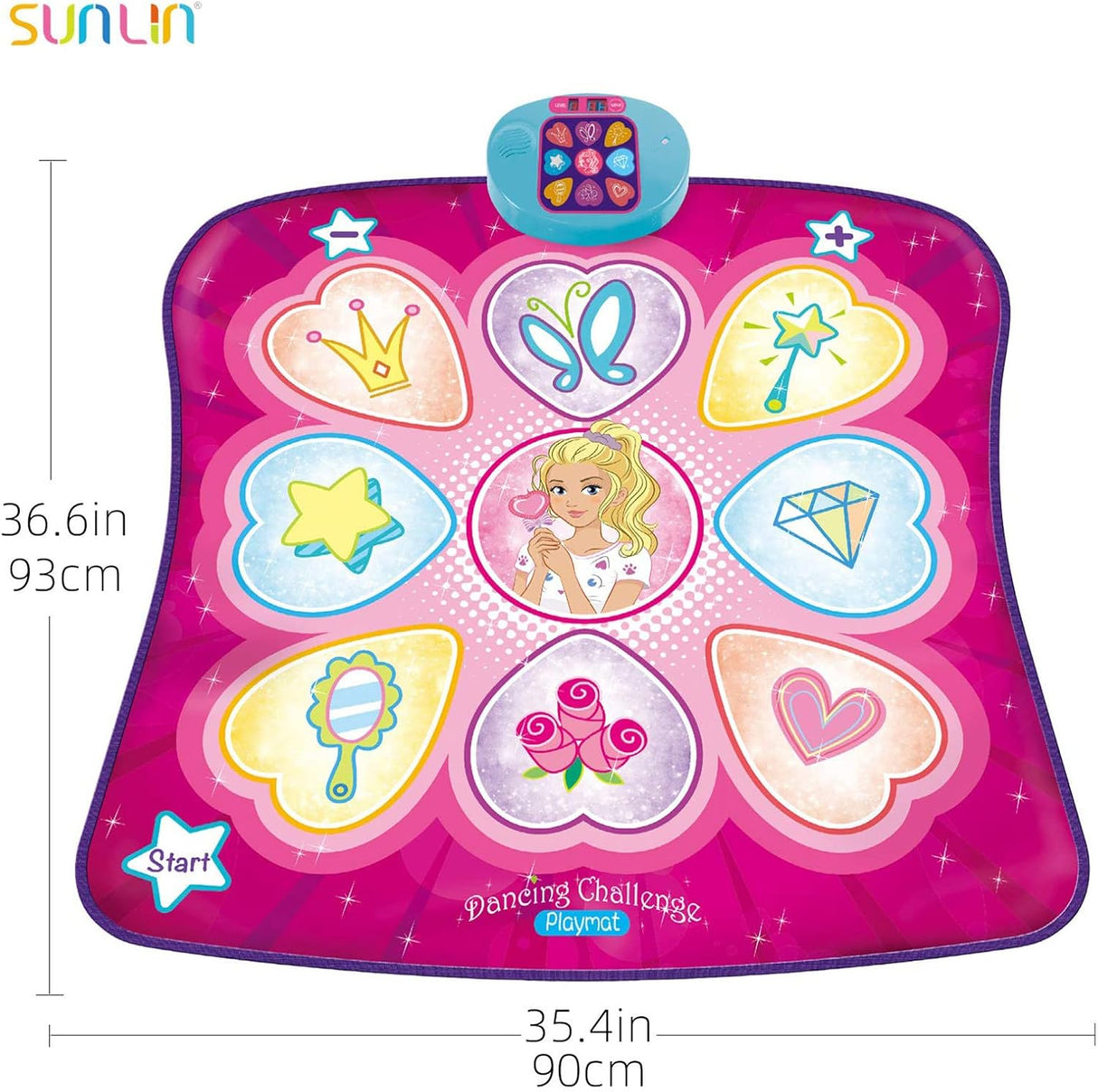 Alfombra de Baile SUNLIN - Mat con Luces LED y Música, 3 Niveles