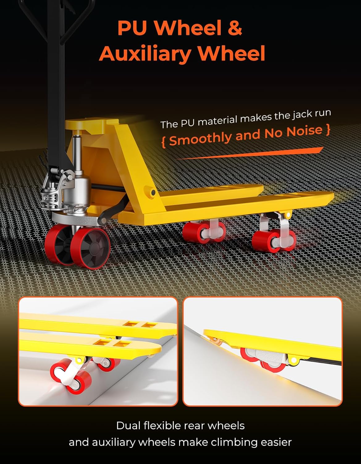 Carretilla Manual Arczorix 6600 Lb, 27 x 48, Mini Pallet Jack