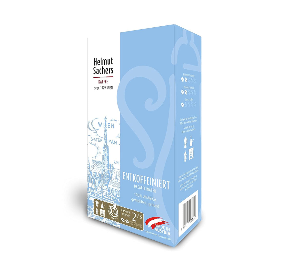 Café Molido Descafeinado Helmut Sacher - 500 Gramos