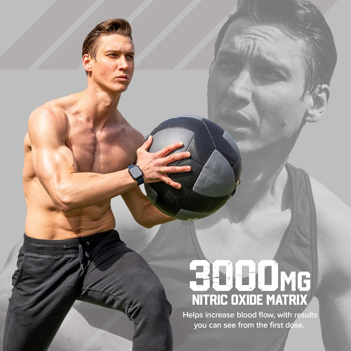 Suplemento Óxido Nítrico Six Star, Aumento Muscular 60 Caps