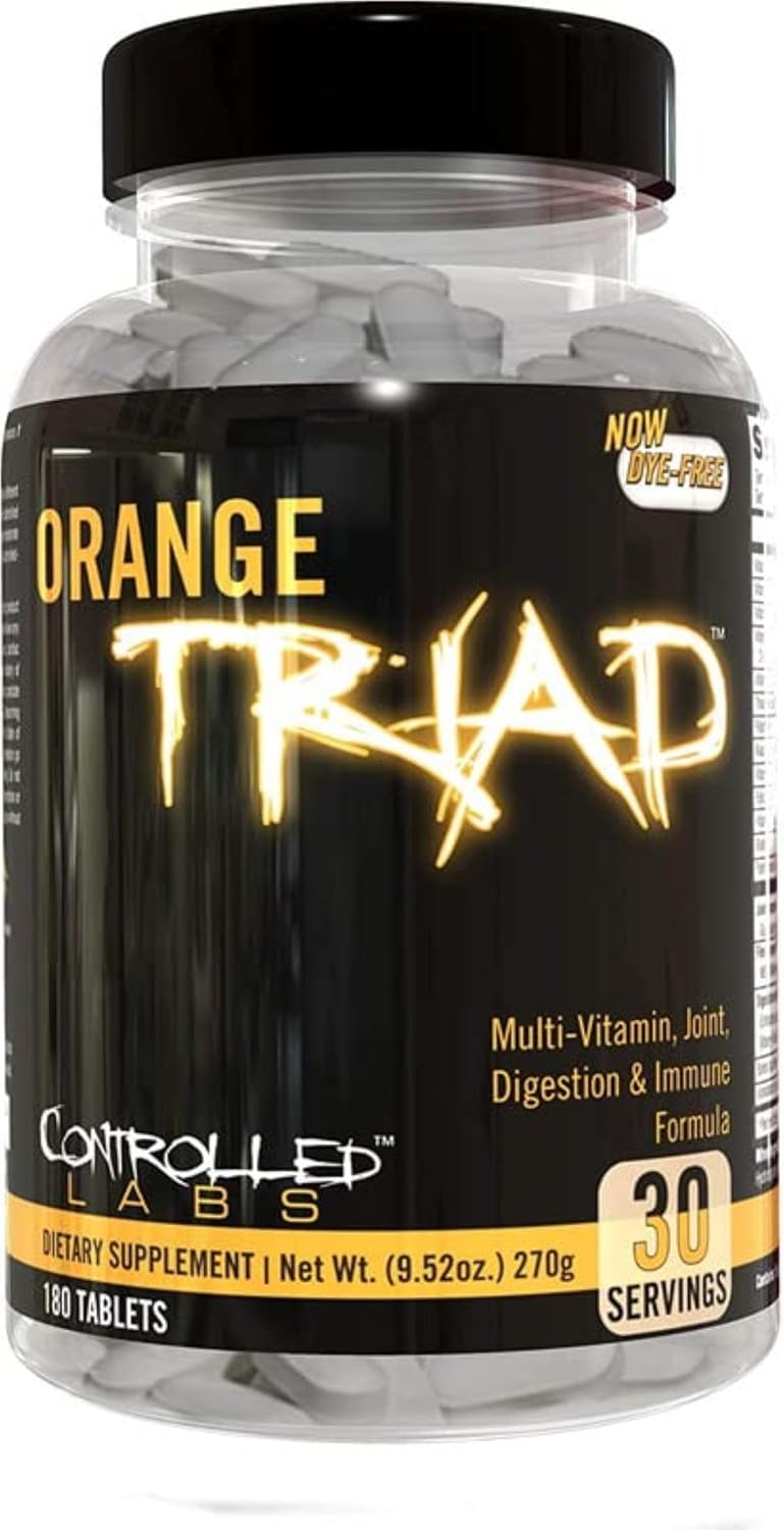 Multivitamínico Orange Triad, Controlled Labs, 30 tabletas