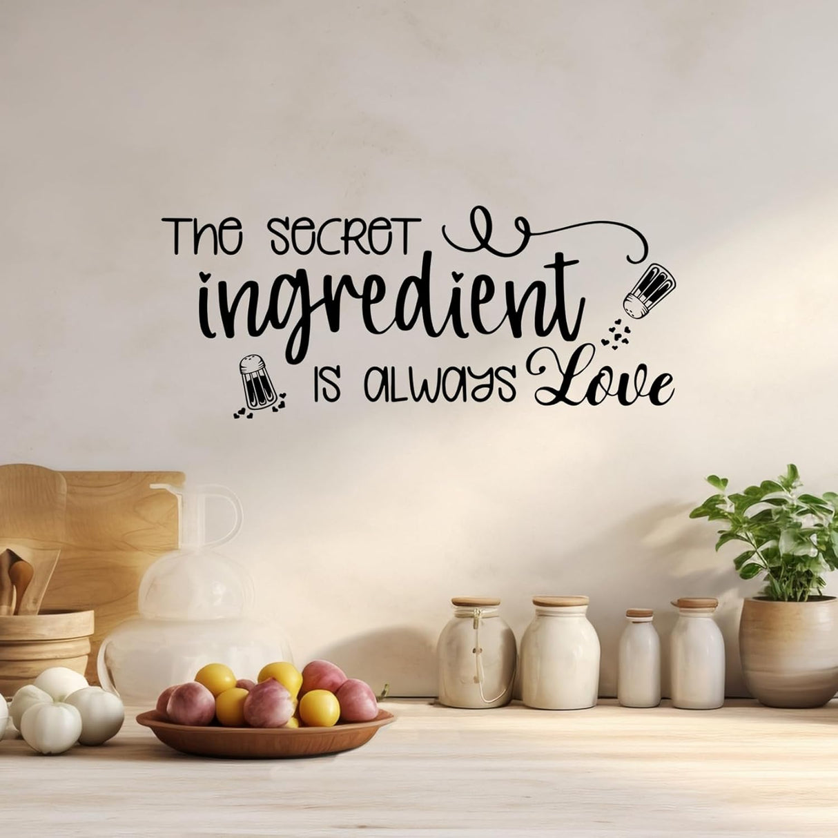 Vinilo Decorativo de Cocina El Ingrediente Secreto es Amor