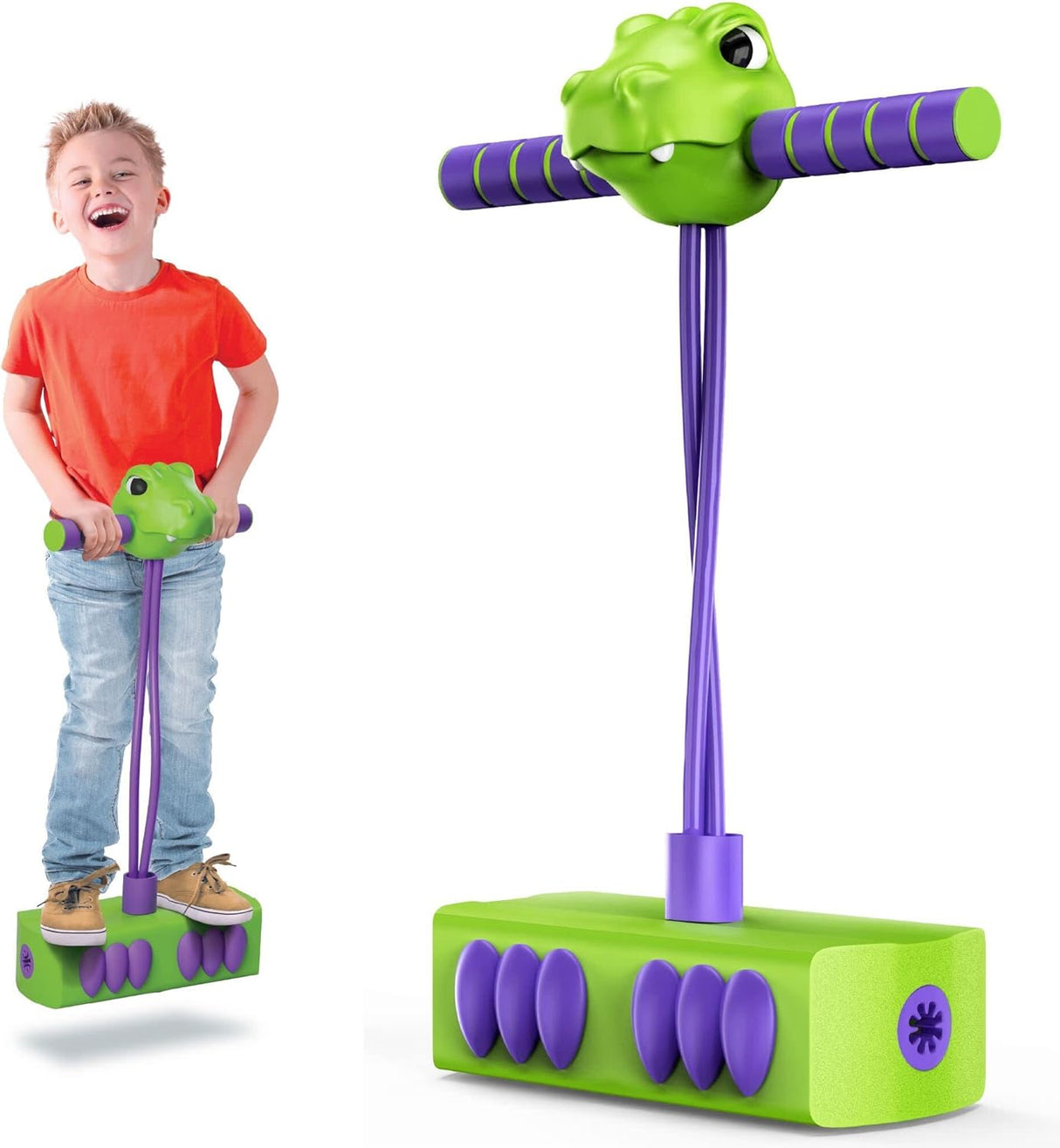 Pogo Saurus de MindSprout | Saltador de espuma para niños