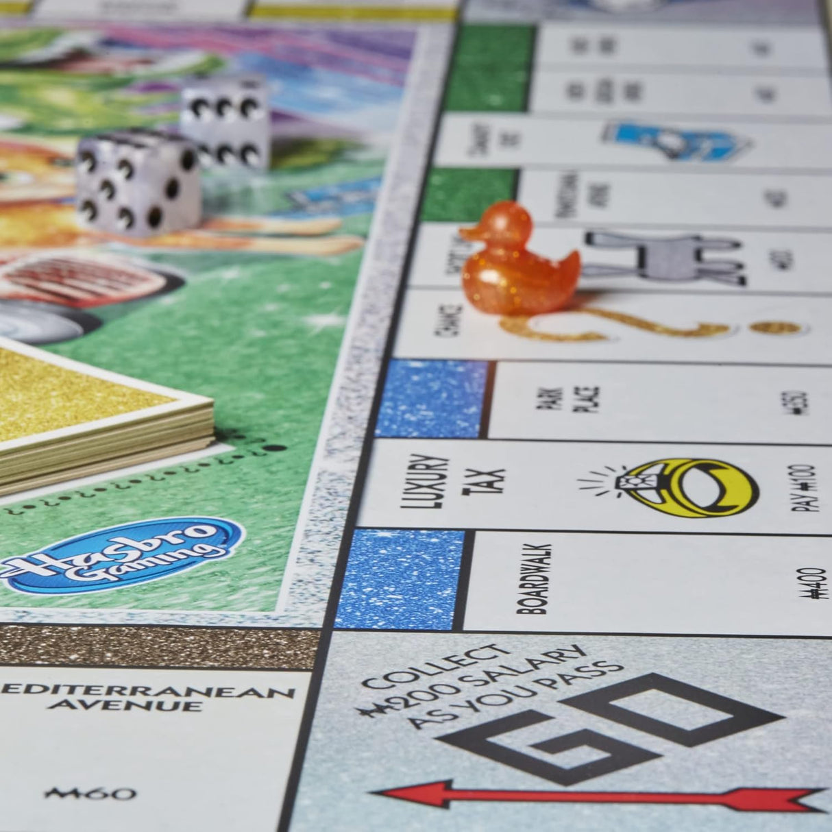 Monopoly Sparkle Edition, Hasbro Gaming, Tokens Brillantes, Exclusivo