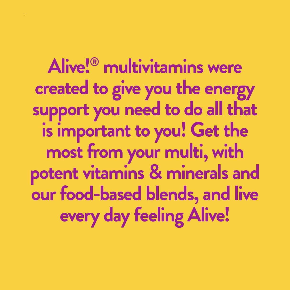 Suplementos Alive! Multivitamínico de ultra potencia 60 tab